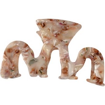 Large Marble Pattern Hair Claw Clip with Strong Hold Lightweight Design