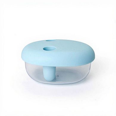 Food Grade Snack Storage Box with Hands-Free Lid and Dust-Proof Design 4.7x4x2.3in