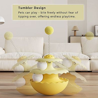 Interactive Cat Wobble Toy for Indoor Cats and Kittens Anxiety Relief & Solo Play