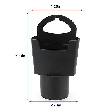 Car Cup Holder Trash Can Organizer with Removable Inner Tray and Handle Design