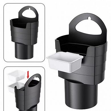 Car Cup Holder Trash Can Organizer with Removable Inner Tray and Handle Design