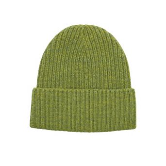 Soft Knit Winter Beanie with Warm Thick Ribbed Texture