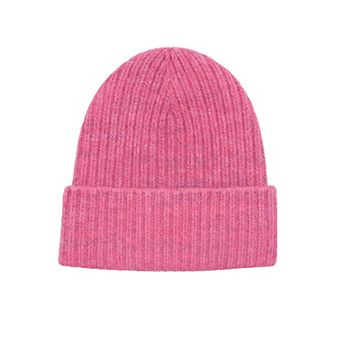 Soft Knit Winter Beanie with Warm Thick Ribbed Texture
