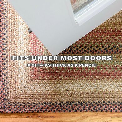 Homespice Décor Jute Braided Rug Reversible Premium Brown/Beige/Red/Green Rug