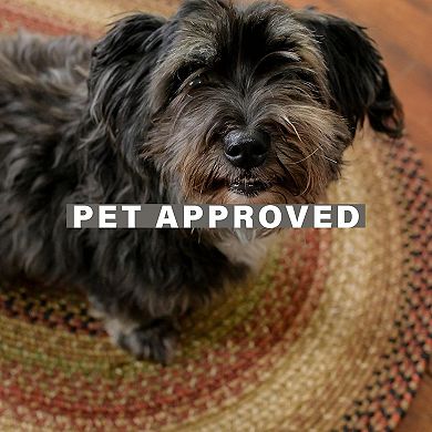 Homespice Décor Jute Braided Rug Reversible Premium Brown/Beige/Red/Green Rug