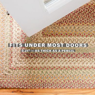 Homespice Décor Jute Braided Rug Non-Shedding Country Brown/Cream Rug