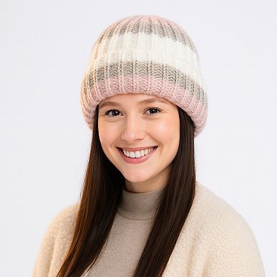 Women's Cozy Rib-Knit Winter Beanie with Soft Stretch Fabric