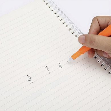 6-Piece Carrot Shaped Gel Ink Pen Set with Fun Novelty Design 0.5mm/6