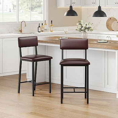 Bar Stools Set of 2 for Kitchen Island Home Bar Bedroom