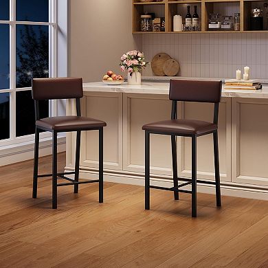 Bar Stools Set of 2 for Kitchen Island Home Bar Bedroom