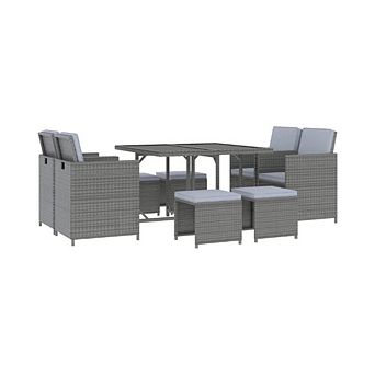 RATTAN OUTDOOR DINNER SET