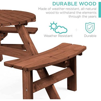 WOODEN GARDEN TABLE SET