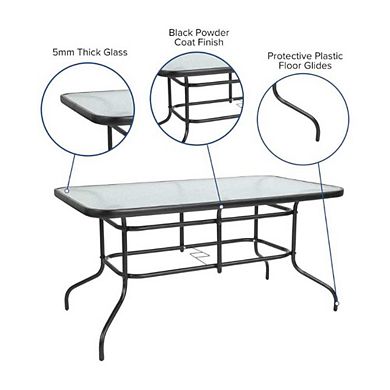 CONTEMPORARY OUTDOOR DINING SET