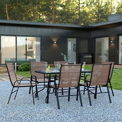 CONTEMPORARY OUTDOOR DINING SET