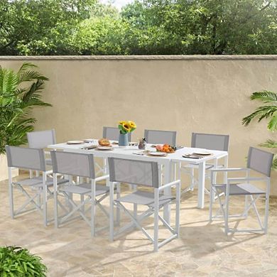 OUTDOOR DINING SET WITH EXPANDABLE TABLE