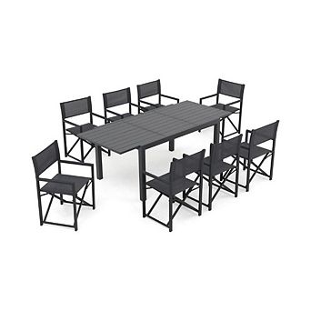 OUTDOOR DINING SET WITH EXPANDABLE TABLE