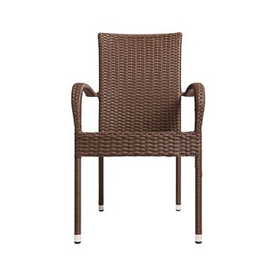 PORTABLE WICKER STACKABLE CHAIRS