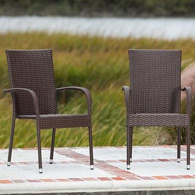 PORTABLE WICKER STACKABLE CHAIRS