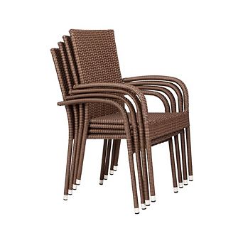 PORTABLE WICKER STACKABLE CHAIRS