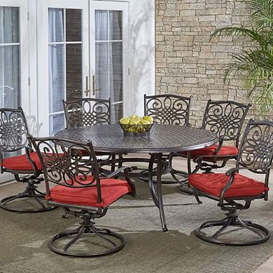 TRADITIONAL CAST ALUMINUM OUTDOOR DINING SET