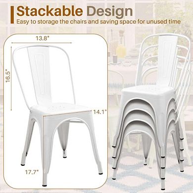 CLASSIC METAL STACKABLE CHAIRS