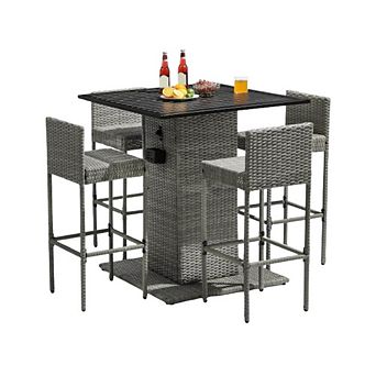 OUTDOOR BAR SET WITH BOTTLE OPENER