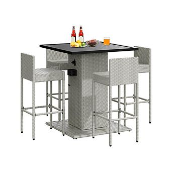 OUTDOOR BAR SET WITH BOTTLE OPENER