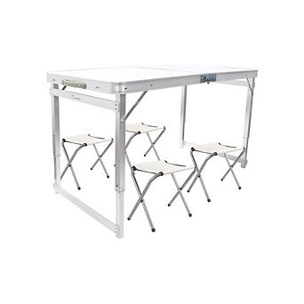 FOLDABLE ALUMINUM GARDEN TABLE SET