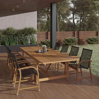 WOODEN OUTDOOR DINING SET