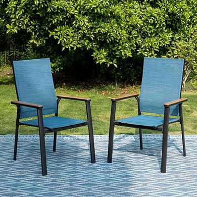MODERN GEOMETRIC STACKABLE CHAIRS