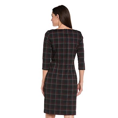 Women's R&M Richards Midi Dress with Pleather Trim