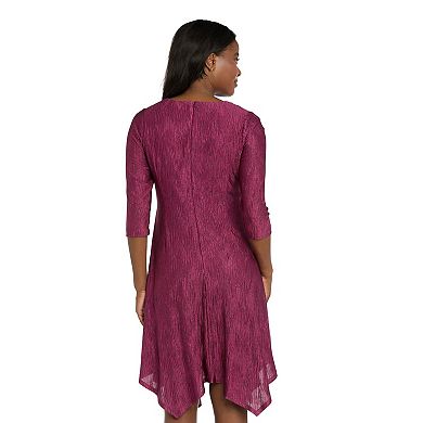 Women's R&M Richards Textured Knit Wrap Dress