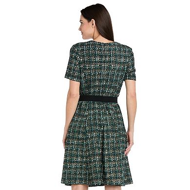 Women's R&M Richards Textured Knit Midi Dress