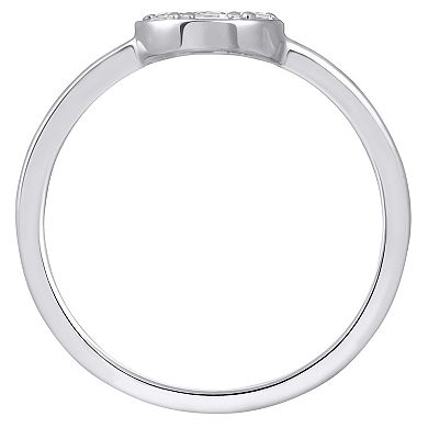 Alyson Layne 10k White Gold 1/4 Carat T.W. Lab Grown Diamond Cluster Ring