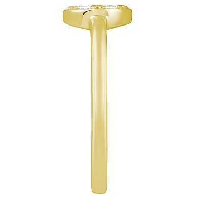 Alyson Layne 10k Gold 1/4 Carat T.W. Lab Grown Diamond Cluster Ring