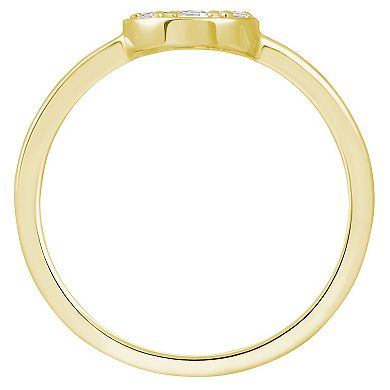 Alyson Layne 10k Gold 1/4 Carat T.W. Lab Grown Diamond Cluster Ring