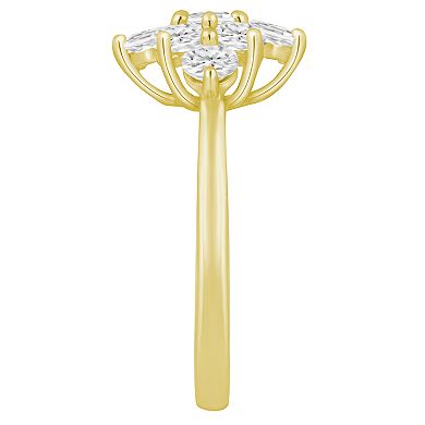 Alyson Layne 10k Gold 1 1/2 Carat T.W. Lab-Grown Diamond Cluster Ring
