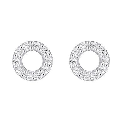 Alyson Layne 10k Gold 5/8 Carat T.W. Lab Grown Diamond Circle Stud Earrings