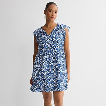 Women's Sonoma Goods For Life® Silk-Like Flutter Sleeve Dress