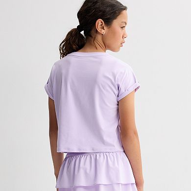 Girls 7-16 Tek Gear® Cuff Sleeve Boxy Tee