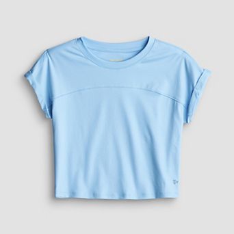 Girls 7-16 Tek Gear® Cuff Sleeve Boxy Tee