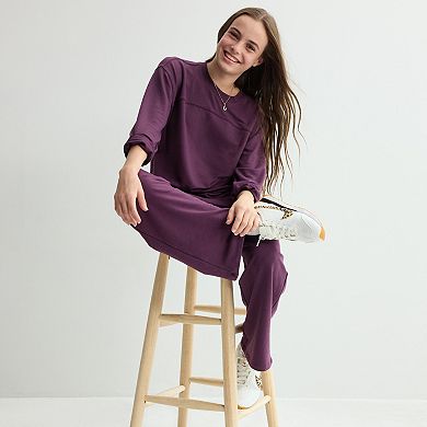 Girls 7-16 Tek Gear® Drapey Crew Pullover