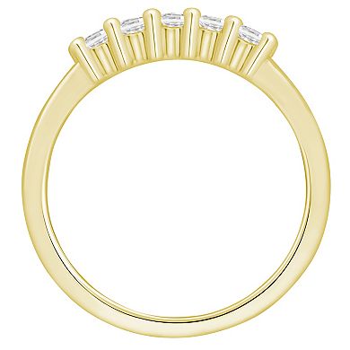 Alyson Layne 10k Gold 1/2 Carat T.W. Lab Grown Diamond Stacked Band Ring