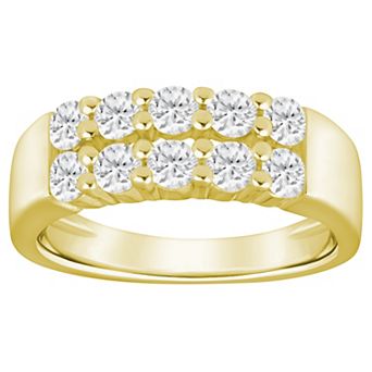 Alyson Layne 10k Gold 1 Carat T.W. Lab Grown Diamond Wide Band Ring