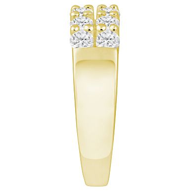 Alyson Layne 10k Gold 1 Carat T.W. Lab Grown Diamond Wide Band Ring