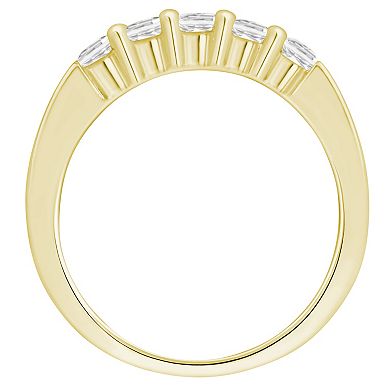 Alyson Layne 10k Gold 1 Carat T.W. Lab Grown Diamond Wide Band Ring