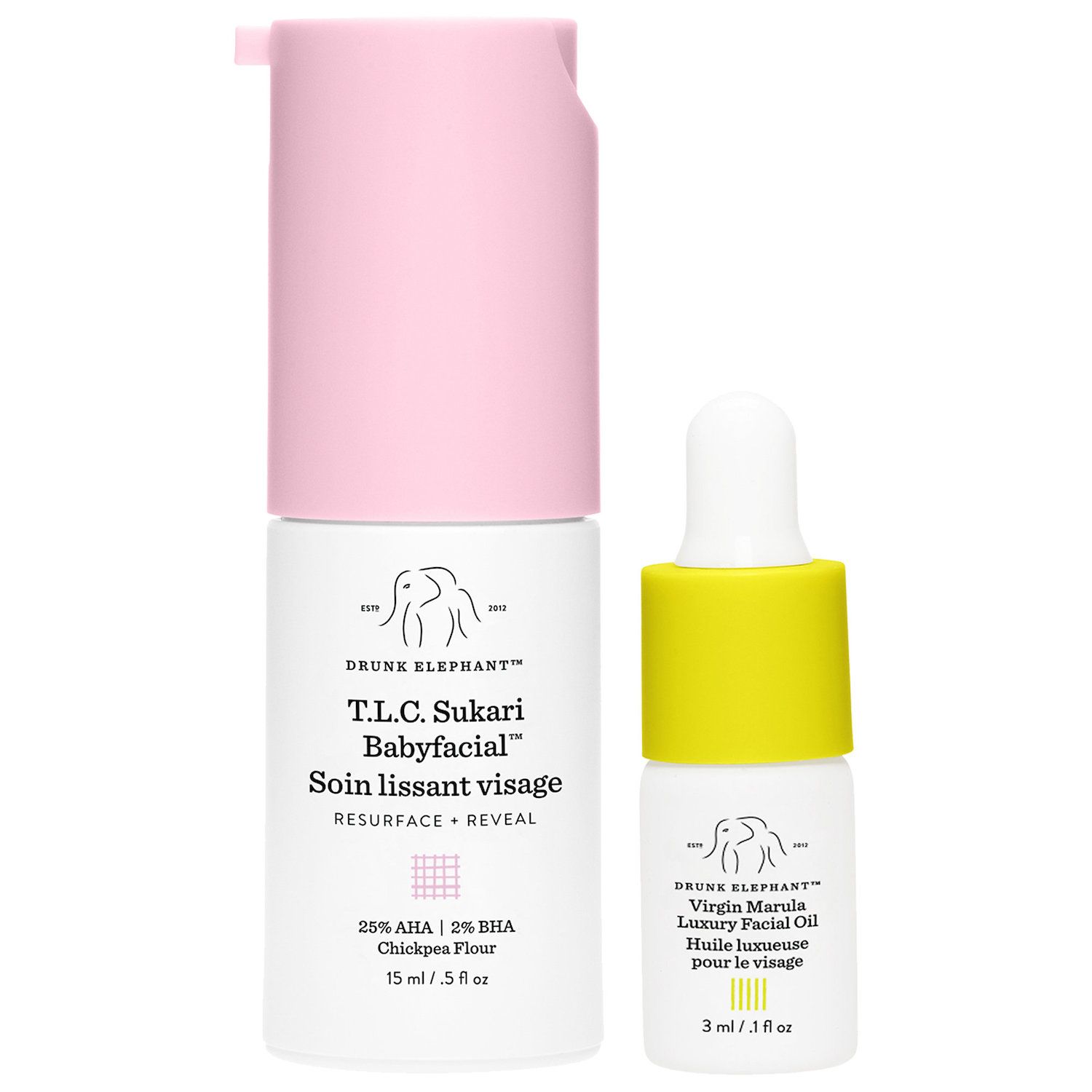 パック・フェイスマスク Drunk Elephant Babyfacial 50ml Drunk Elephant T.L.C. Sukari Babyfacial AHA + BHA Mask