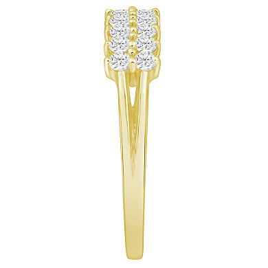 Alyson Layne 10k Gold 1/2 Carat T.W. Lab Grown Diamond 2-Row Band Ring