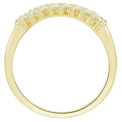 Alyson Layne 10k Gold 1/2 Carat T.W. Lab Grown Diamond 2-Row Band Ring