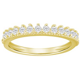 Alyson Layne 10k Gold 1/2 Carat T.W. Lab Grown Diamond Shared Band Ring